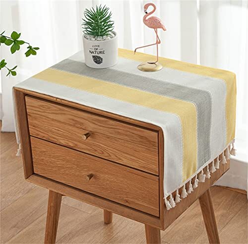 Simple bedside table tassel - table,